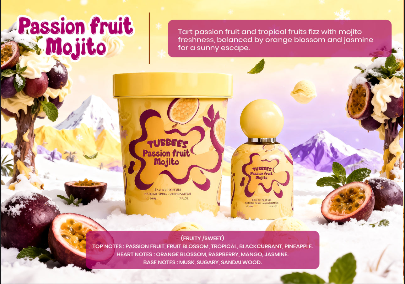 TUBBEES PASSION FRUIT MOJITO 50ML BY LE GRANDEUR