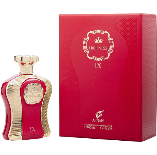 HIGHNESS IX MAROON WOMEN EDP - 100ML (3.4OZ) BY AFNAN